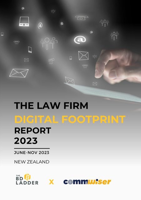 Cover of The Law Firm Digital Footprint Report 2023, New Zealand